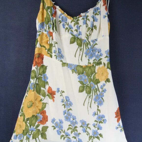 NEW Reformation Niara Floral Mini Dress in multi size 12 - Picture 5 of 10